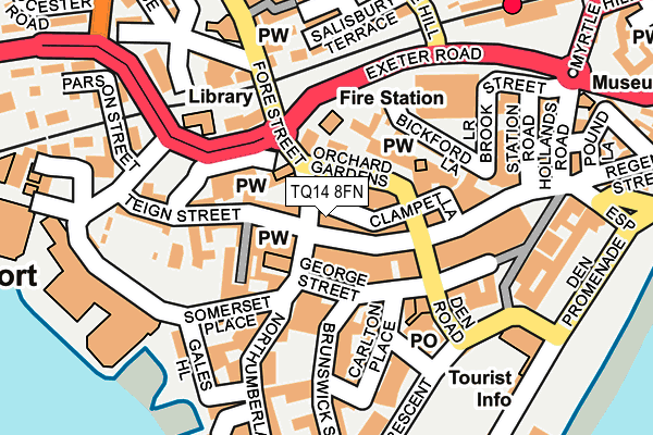 TQ14 8FN map - OS OpenMap – Local (Ordnance Survey)