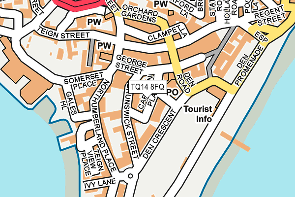 TQ14 8FQ map - OS OpenMap – Local (Ordnance Survey)