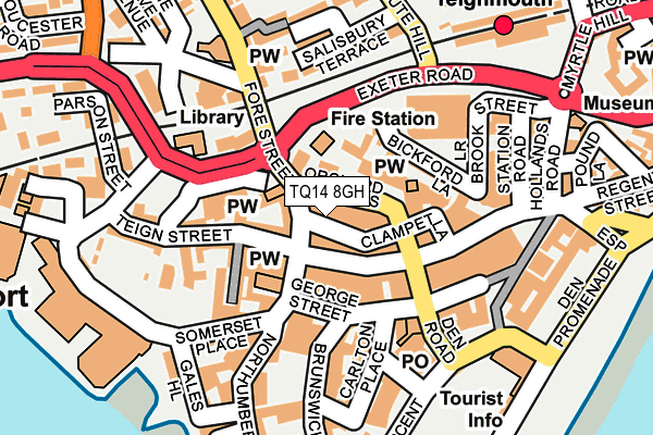 TQ14 8GH map - OS OpenMap – Local (Ordnance Survey)