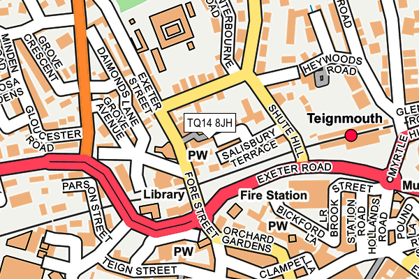TQ14 8JH map - OS OpenMap – Local (Ordnance Survey)