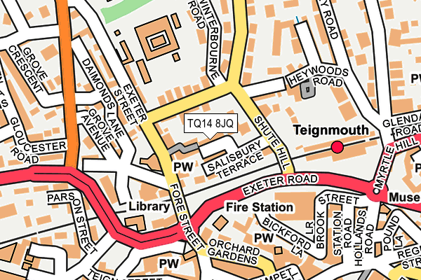 TQ14 8JQ map - OS OpenMap – Local (Ordnance Survey)
