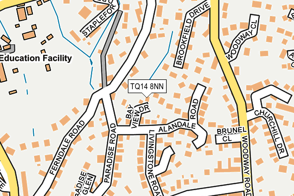 TQ14 8NN map - OS OpenMap – Local (Ordnance Survey)