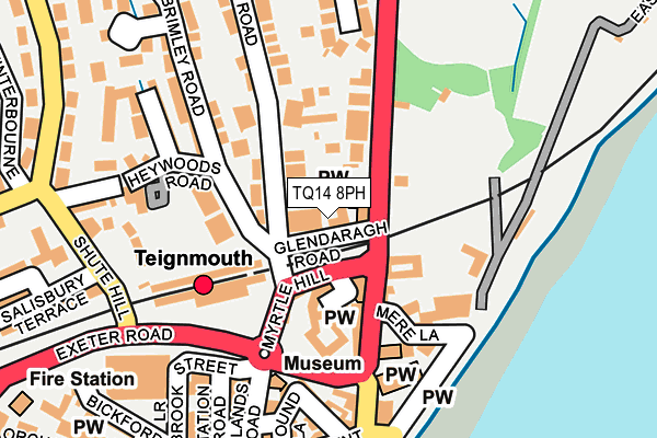 TQ14 8PH map - OS OpenMap – Local (Ordnance Survey)