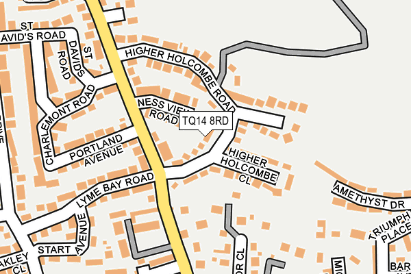 TQ14 8RD map - OS OpenMap – Local (Ordnance Survey)