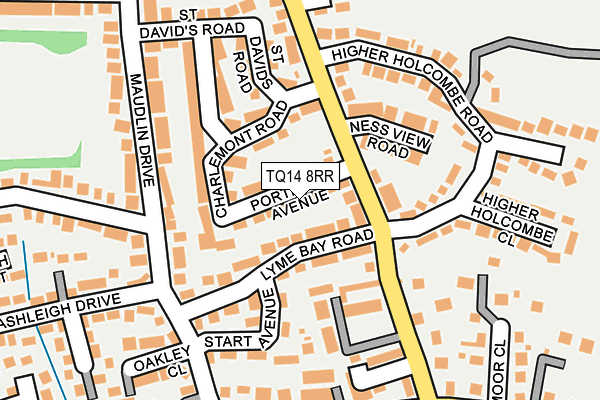 TQ14 8RR map - OS OpenMap – Local (Ordnance Survey)