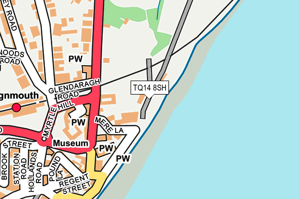 TQ14 8SH map - OS OpenMap – Local (Ordnance Survey)