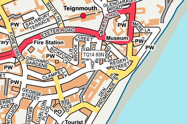 TQ14 8SN map - OS OpenMap – Local (Ordnance Survey)