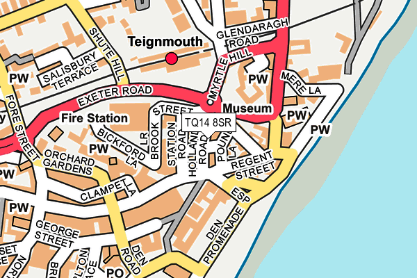 TQ14 8SR map - OS OpenMap – Local (Ordnance Survey)