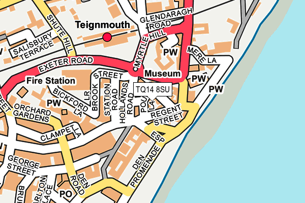 TQ14 8SU map - OS OpenMap – Local (Ordnance Survey)
