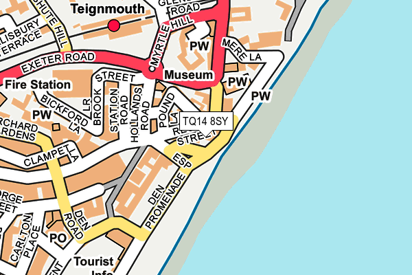 TQ14 8SY map - OS OpenMap – Local (Ordnance Survey)