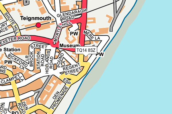 TQ14 8SZ map - OS OpenMap – Local (Ordnance Survey)