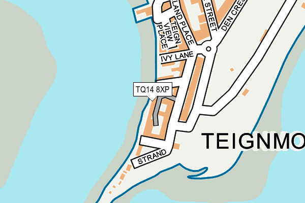 TQ14 8XP map - OS OpenMap – Local (Ordnance Survey)