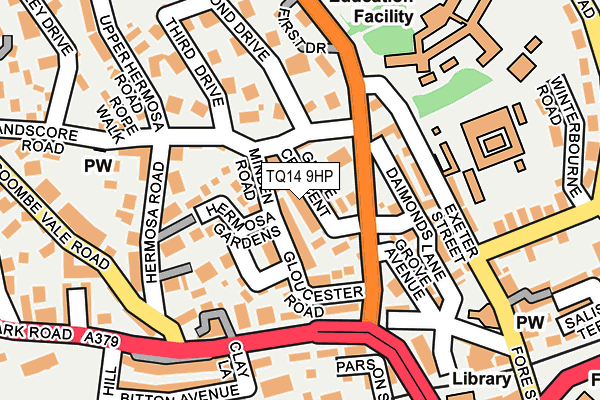 TQ14 9HP map - OS OpenMap – Local (Ordnance Survey)