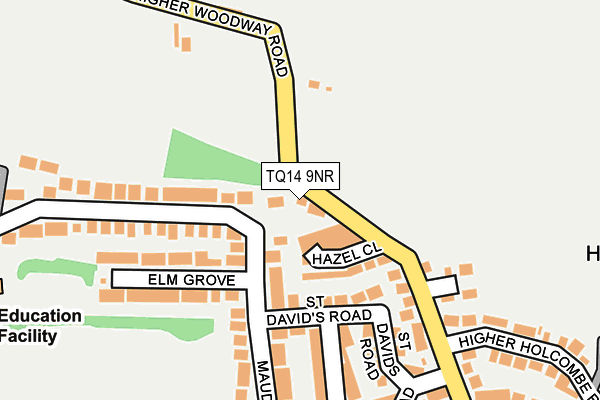 TQ14 9NR map - OS OpenMap – Local (Ordnance Survey)