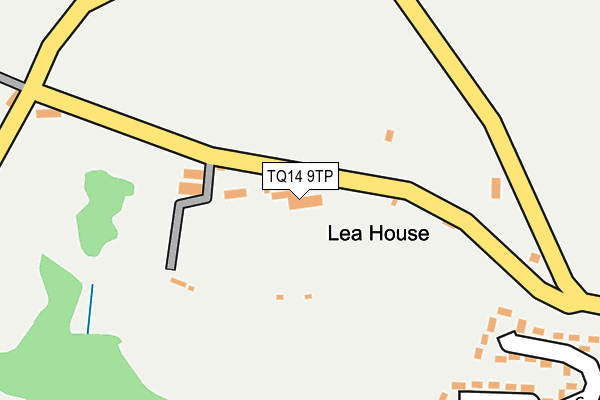 TQ14 9TP map - OS OpenMap – Local (Ordnance Survey)