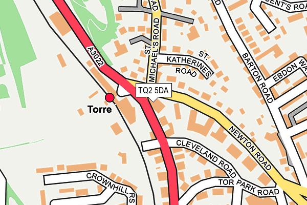 TQ2 5DA map - OS OpenMap – Local (Ordnance Survey)