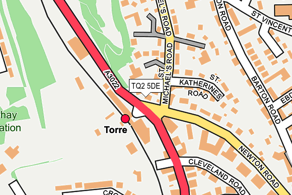 TQ2 5DE map - OS OpenMap – Local (Ordnance Survey)