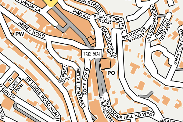 TQ2 5DJ map - OS OpenMap – Local (Ordnance Survey)