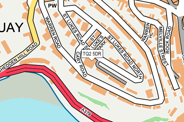 TQ2 5DR map - OS OpenMap – Local (Ordnance Survey)