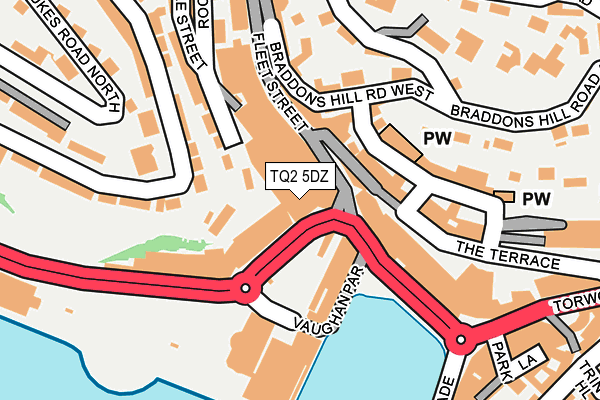 TQ2 5DZ map - OS OpenMap – Local (Ordnance Survey)