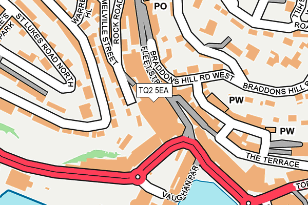 TQ2 5EA map - OS OpenMap – Local (Ordnance Survey)