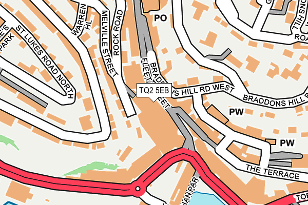 TQ2 5EB map - OS OpenMap – Local (Ordnance Survey)