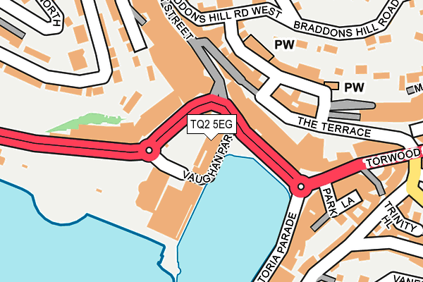 TQ2 5EG map - OS OpenMap – Local (Ordnance Survey)