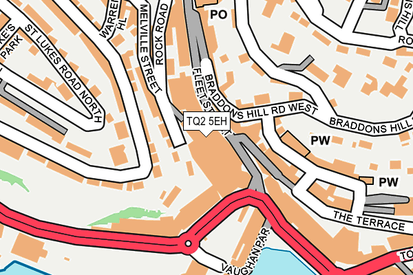 TQ2 5EH map - OS OpenMap – Local (Ordnance Survey)