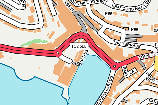 TQ2 5EL map - OS OpenMap – Local (Ordnance Survey)