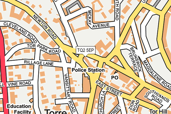 TQ2 5EP map - OS OpenMap – Local (Ordnance Survey)