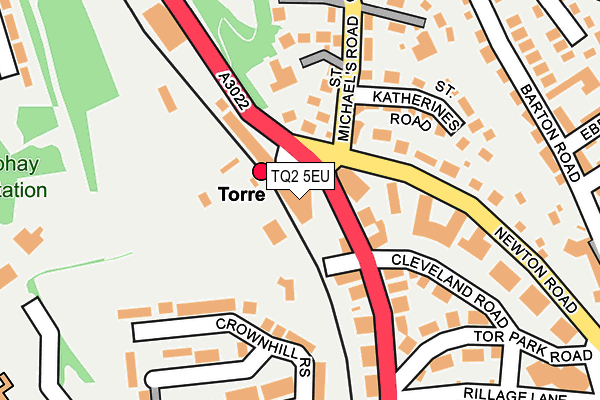 TQ2 5EU map - OS OpenMap – Local (Ordnance Survey)