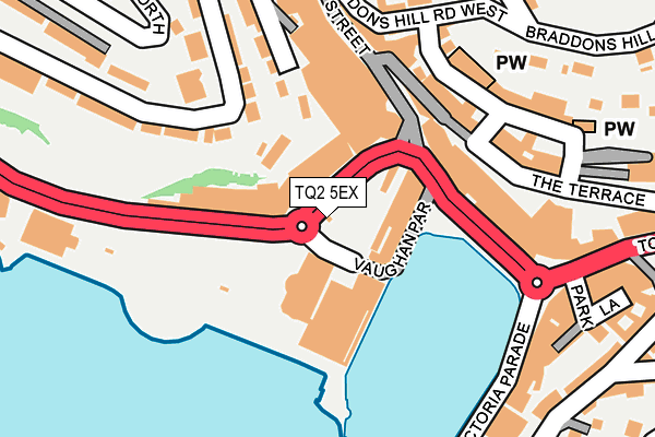 TQ2 5EX map - OS OpenMap – Local (Ordnance Survey)