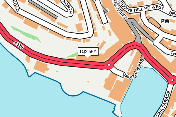 TQ2 5EY map - OS OpenMap – Local (Ordnance Survey)