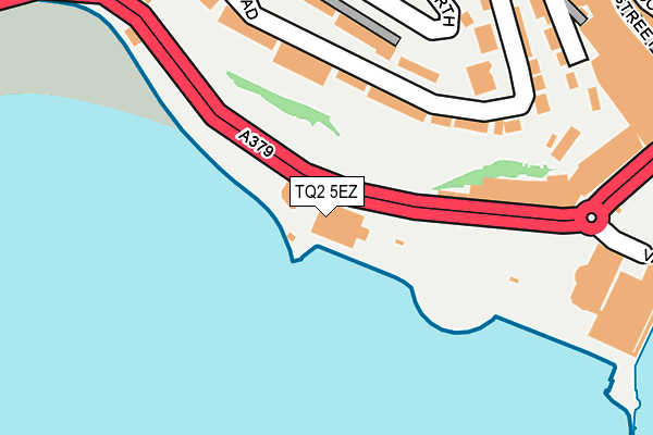 TQ2 5EZ map - OS OpenMap – Local (Ordnance Survey)