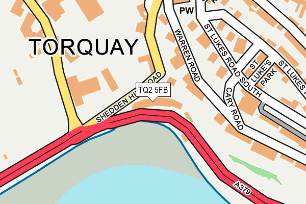 TQ2 5FB map - OS OpenMap – Local (Ordnance Survey)