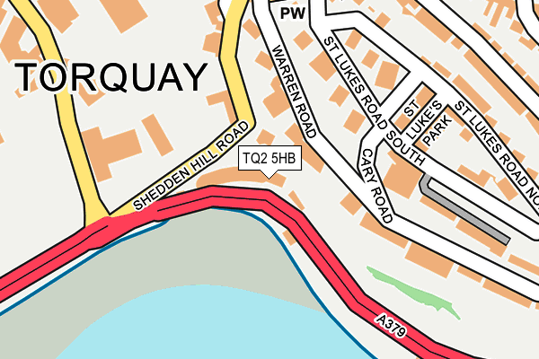 TQ2 5HB map - OS OpenMap – Local (Ordnance Survey)