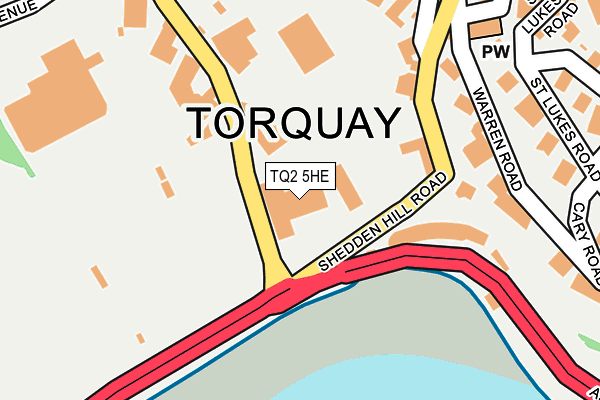 TQ2 5HE map - OS OpenMap – Local (Ordnance Survey)