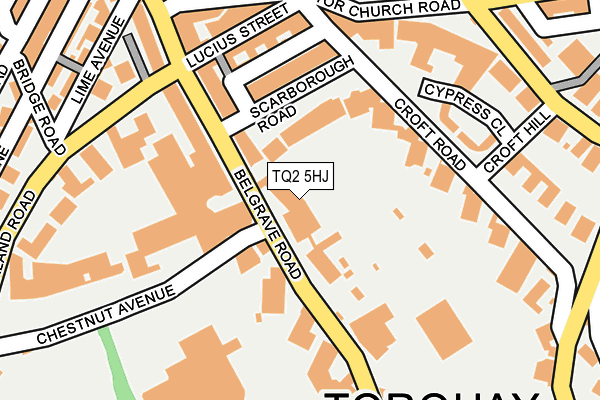 TQ2 5HJ map - OS OpenMap – Local (Ordnance Survey)