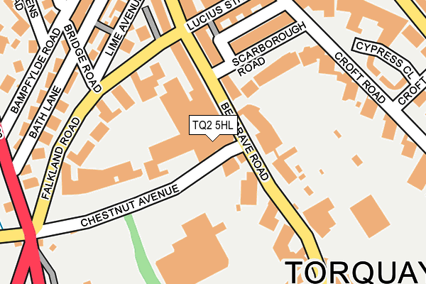 TQ2 5HL map - OS OpenMap – Local (Ordnance Survey)