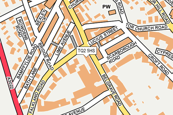 TQ2 5HS map - OS OpenMap – Local (Ordnance Survey)