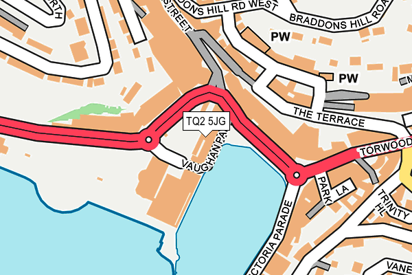 TQ2 5JG map - OS OpenMap – Local (Ordnance Survey)