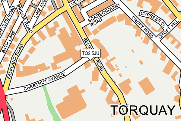 TQ2 5JU map - OS OpenMap – Local (Ordnance Survey)