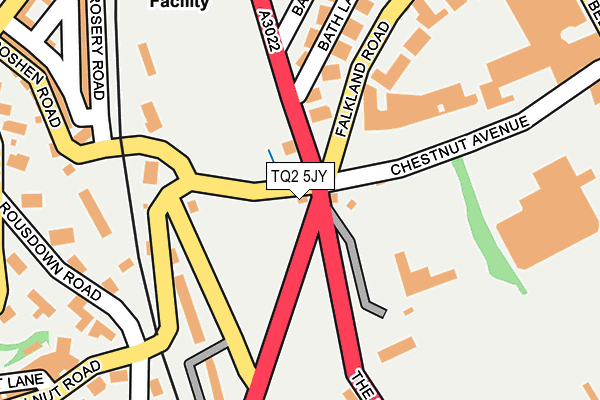 TQ2 5JY map - OS OpenMap – Local (Ordnance Survey)