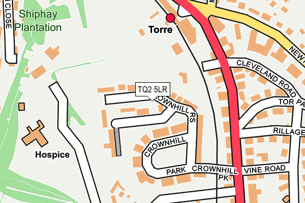 TQ2 5LR map - OS OpenMap – Local (Ordnance Survey)