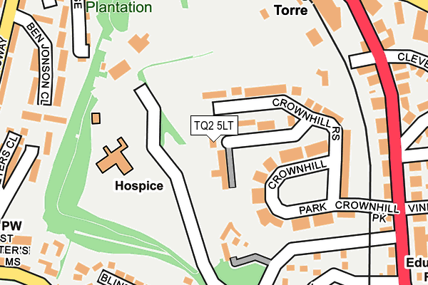 TQ2 5LT map - OS OpenMap – Local (Ordnance Survey)