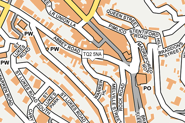 TQ2 5NA map - OS OpenMap – Local (Ordnance Survey)