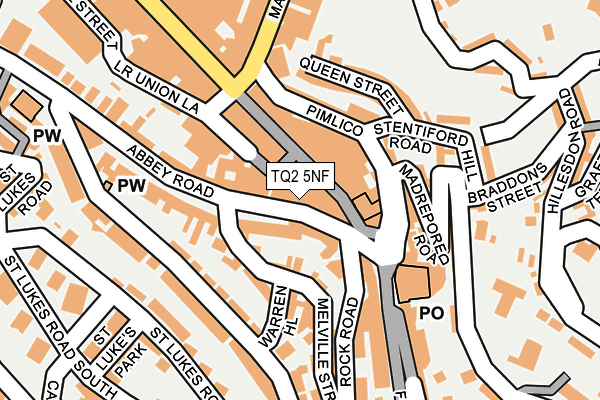 TQ2 5NF map - OS OpenMap – Local (Ordnance Survey)