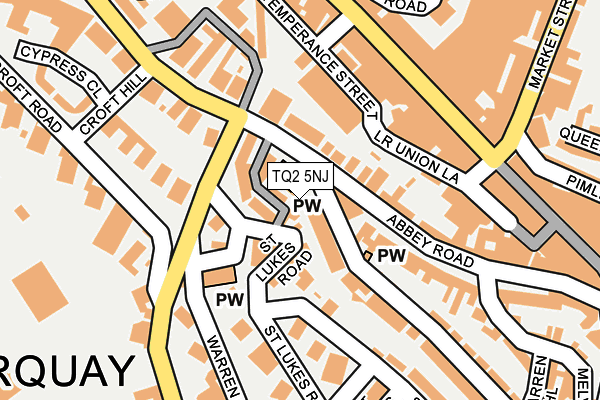 TQ2 5NJ map - OS OpenMap – Local (Ordnance Survey)