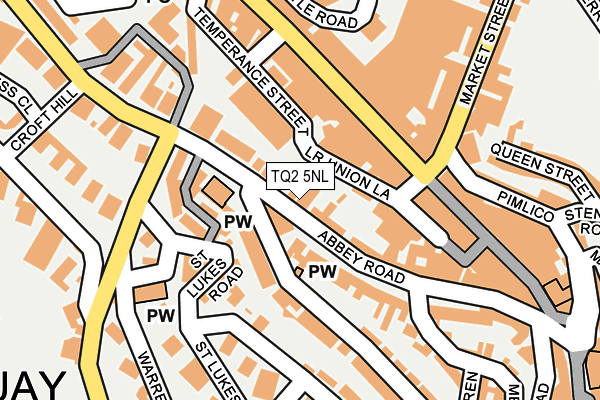 TQ2 5NL map - OS OpenMap – Local (Ordnance Survey)