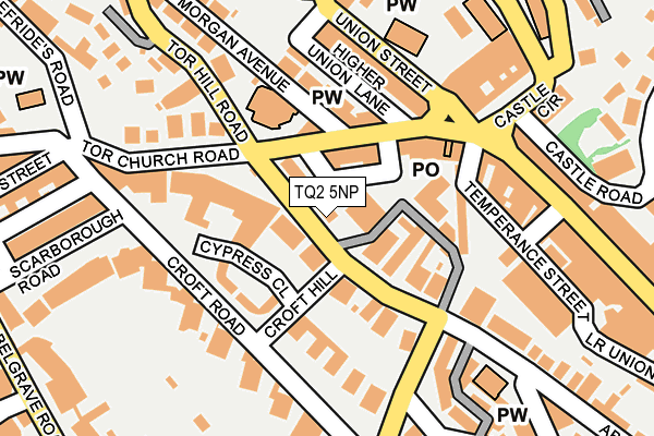 TQ2 5NP map - OS OpenMap – Local (Ordnance Survey)